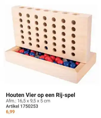 Lobbes Houten Vier op een Rij-spel aanbieding