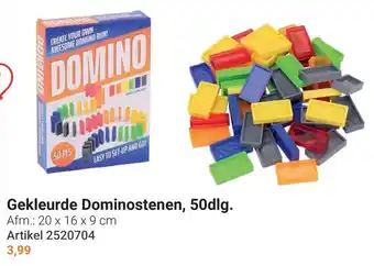 Lobbes Gekleurde Dominostenen aanbieding