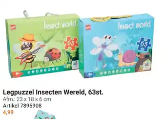 Lobbes Legpuzzel Insecten Wereld aanbieding