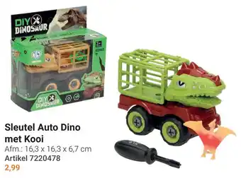 Lobbes Sleutel Auto Dino met Kooi aanbieding