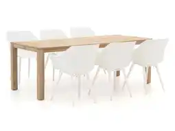 Kees Smit Hartman Sophie Studio/ROUGH-S 220cm dining tuinset 7-delig aanbieding