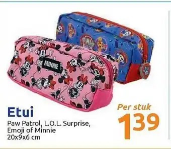 Action Etui Paw Patrol, L.O.L. Surprise, Emoji Of Minnie aanbieding