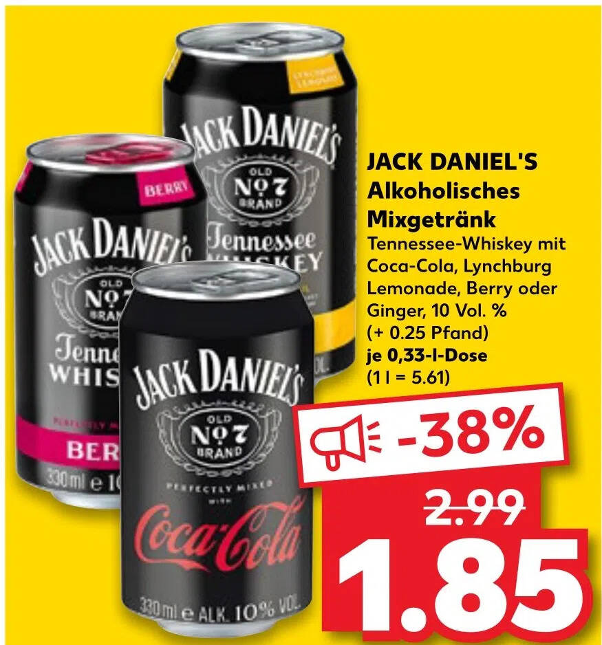 Kaufland Jacky Cola Dose Edeka Jack Daniels Preis Kaufland 50,94