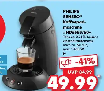 Kaufland DE PHILIPS SENSEO® Kaffeepad- maschine >>>HD6553/50 aanbieding