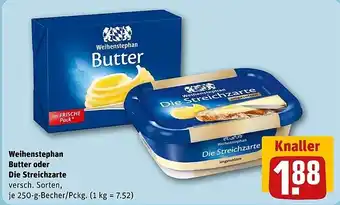 Rewe DE Weihenstephan Butter oder Die Streichzarte aanbieding