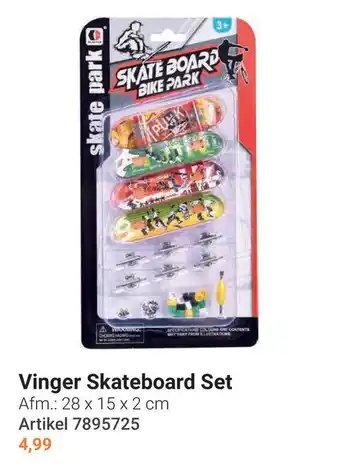 Lobbes Vinger Skateboard Set aanbieding