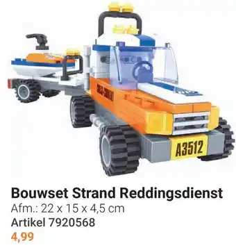 Lobbes Bouwset Strand Reddingsdienst aanbieding