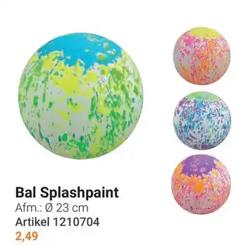Lobbes Bal Splashpaint aanbieding