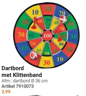 Lobbes Dartbord met Klittenband aanbieding