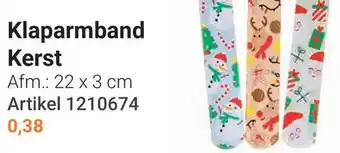 Lobbes Klaparmband kerst aanbieding