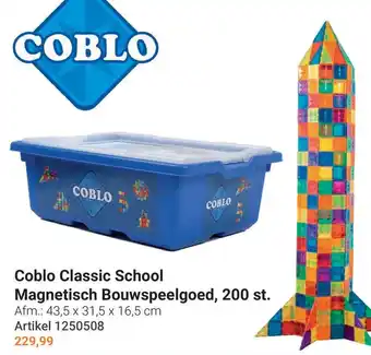 Lobbes Coblo classic school magnetisch bouwspeelgoed aanbieding