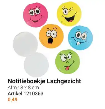 Lobbes Notitieboekje lachgezicht aanbieding