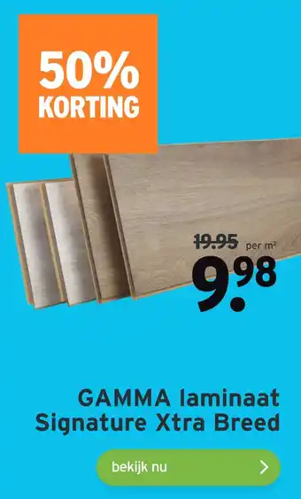 GAMMA GAMMA laminaat Signature Xtra Breed aanbieding