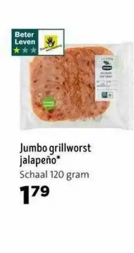 Jumbo Jumbo Grillworst Jalapeño aanbieding