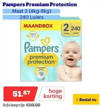 Bol.com Pampers Premium Protection aanbieding