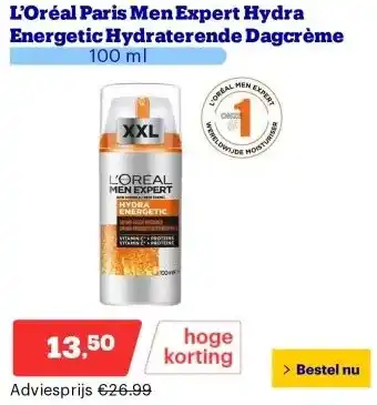 Bol.com L’Oréal Paris Men Expert Hydra Energetic Hydraterende Dagcrème aanbieding