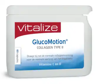 De Online Drogist Vitalize GlucoMotion Collageen Type II Capsules aanbieding