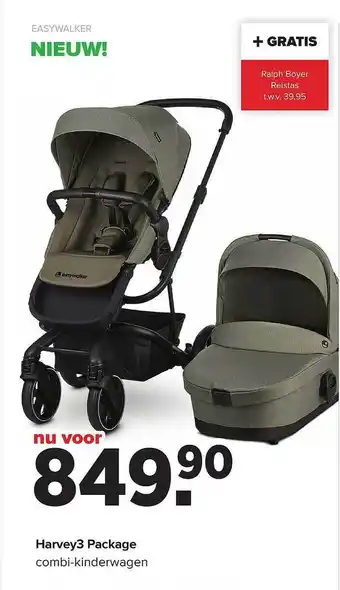 Baby-Dump Easywalker Harvey3 Package Combi-Kinderwagen aanbieding