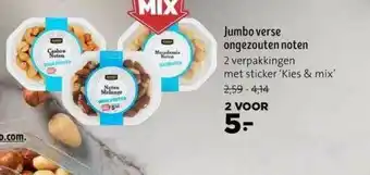 Jumbo Jumbo Verse Ongezouten Noten aanbieding