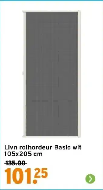 GAMMA Livn rolhordeur basic wit aanbieding