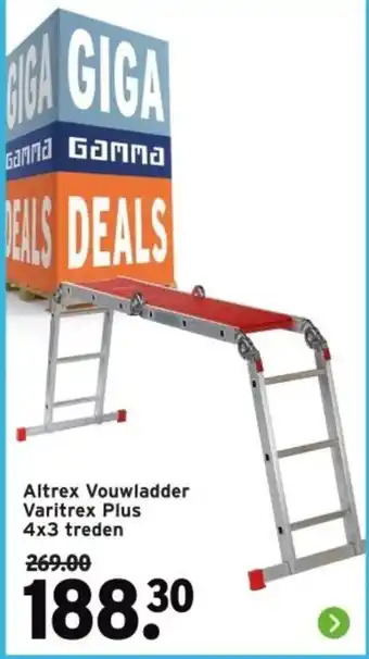 GAMMA Altrex vouwladder varitrex plus aanbieding