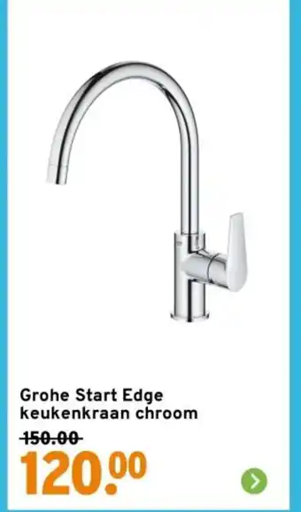 GAMMA Grohe Start Edge keukenkraan chroom aanbieding