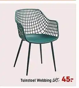 Kwantum Tuinstoel Webbing aanbieding