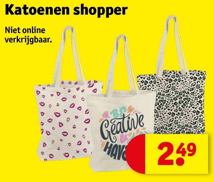 Katoenen tas kruidvat sale