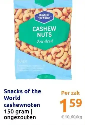 Action Snacks of the World cashewnoten aanbieding