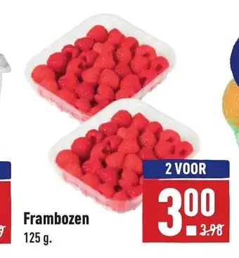 ALDI Frambozen 125g aanbieding