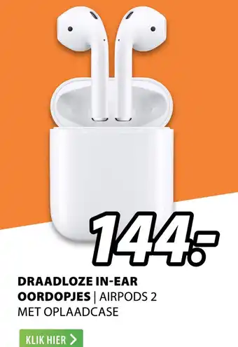 Expert Draadloze in-ear oordopjes | airpods 2 aanbieding