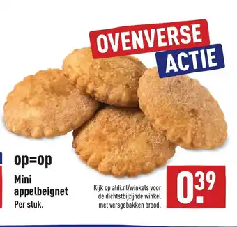 ALDI Mini appelbeignet aanbieding