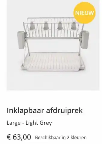 Brabantia Brabantia Inklapbaar Afdruiprek aanbieding