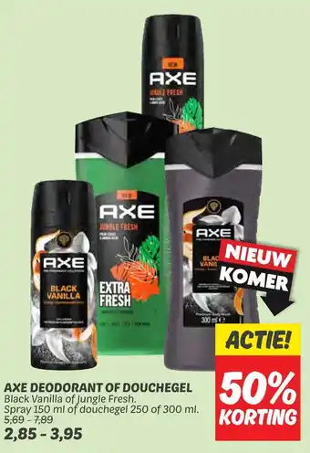 Dekamarkt AXE DEODORANT OF DOUCHEGEL aanbieding