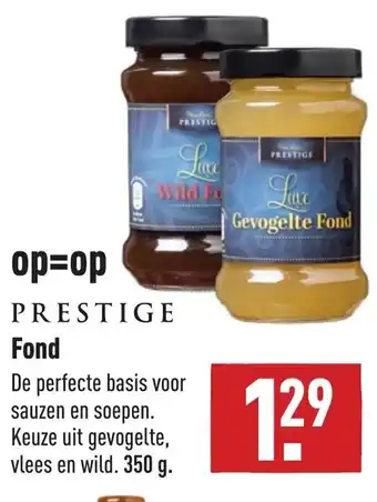 ALDI Prestige Fond 350g aanbieding