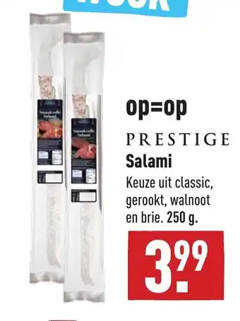 ALDI Prestige Salami 250g aanbieding