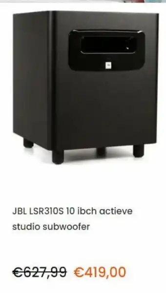 Correct JBL Studio subwoofer | LSR310S aanbieding