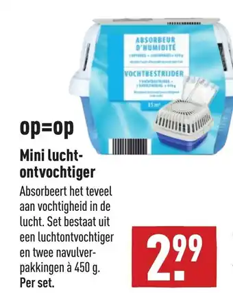 ALDI Mini lucht-ontvochtiger 450g aanbieding