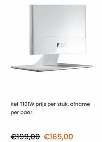 Correct KEF T101W aanbieding