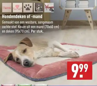 ALDI Hondendeken of -mand aanbieding