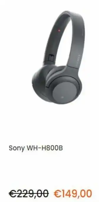 Correct SONY WH-H800B aanbieding