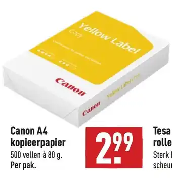 ALDI Canon A4 kopieerpapier 80 g aanbieding