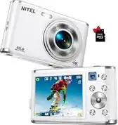 Bol.com Nitel Digitale Camera 4K Full HD - Fototoestel - Fotocamera - Compact Camera - Vlog Camera - Voor Kinderen - Inclusief 64GB - aanbieding