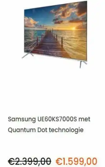 Correct SAMSUNG TV | UE60KS7000S aanbieding