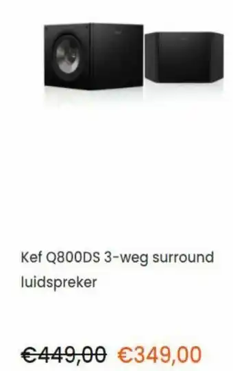 Correct KEF Luidspeaker | Q800DS aanbieding