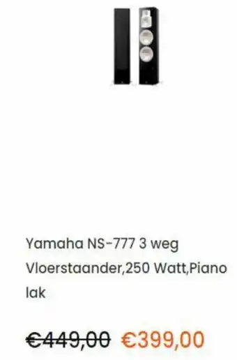 Correct Yamaha NS-777 aanbieding