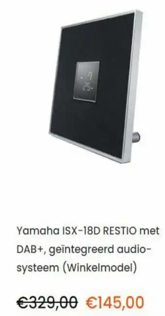 Correct Yamaha Autoradiosysteem | ISX-18D RESTIO aanbieding