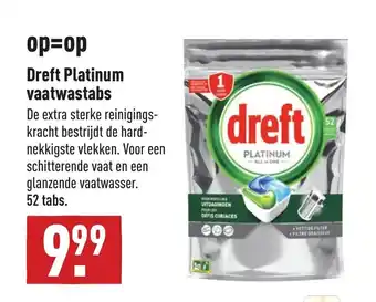 ALDI Dreft platinum vaatwastabs aanbieding