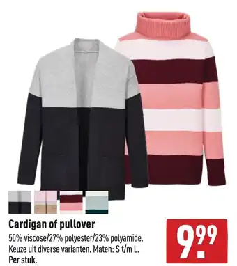 ALDI Cardigan of pullover S t/m L aanbieding