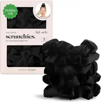 Amazon Kitsch Satijnen scrunchies - zachter dan zijden scrunchies voor vrouwen | Leuke haarbanden en haarscrunchies voor haar | Stij aanbieding